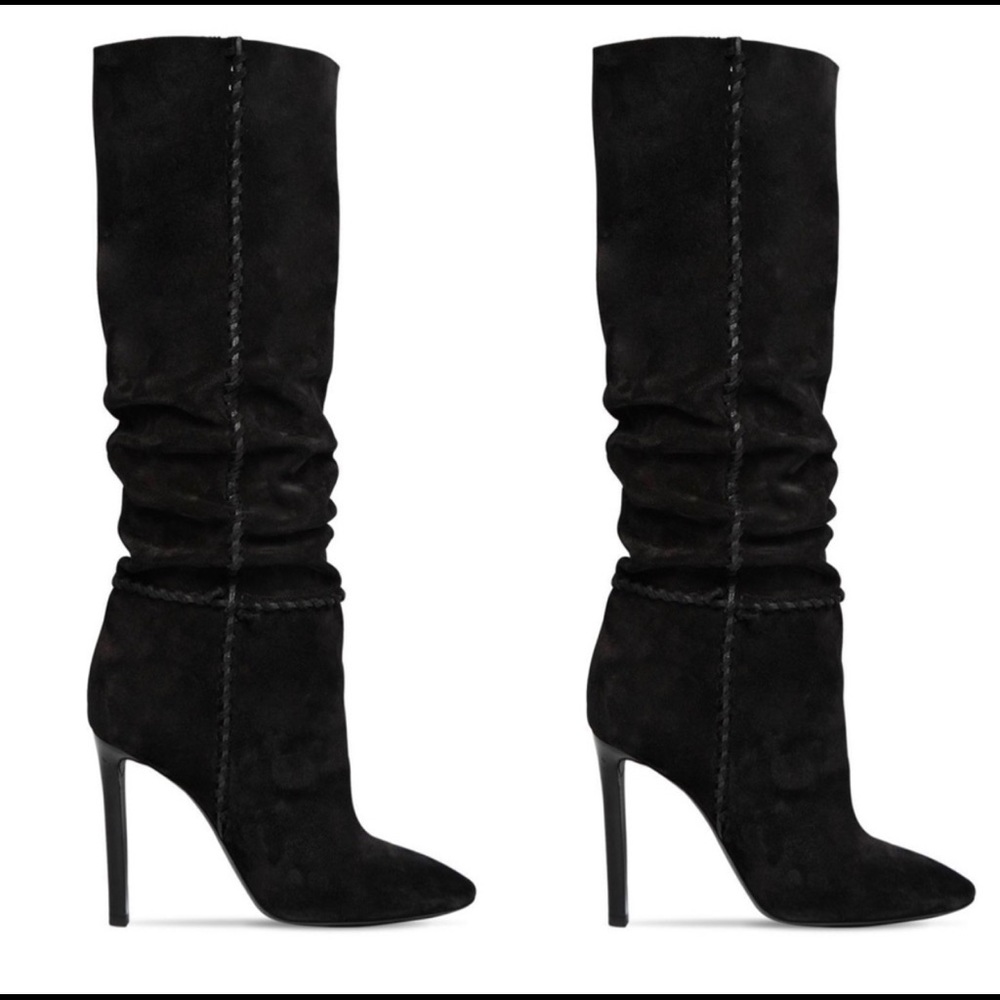 Ysl knee high boots